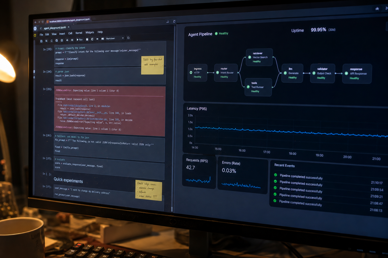 Production AI engineering and infrastructure