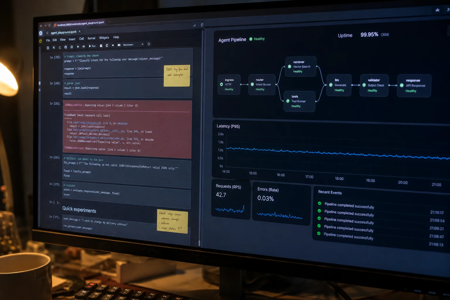 Production AI engineering and infrastructure